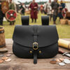 Mythrojan Medieval Leather Belt Pouch Handmade Genuine Leather Waist Bag-300592 medieval leather bag