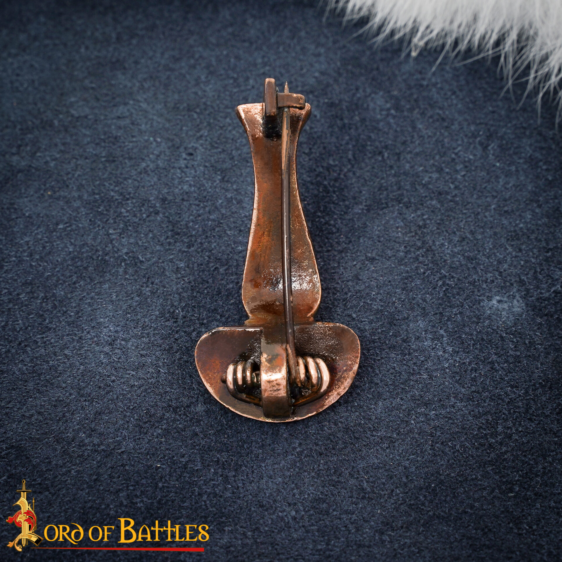 Roman Era Solid Antique Bronze Bow Fibula Brooch Cloak Pin-26429BZSAT-BZ 7 Bronze Fibula