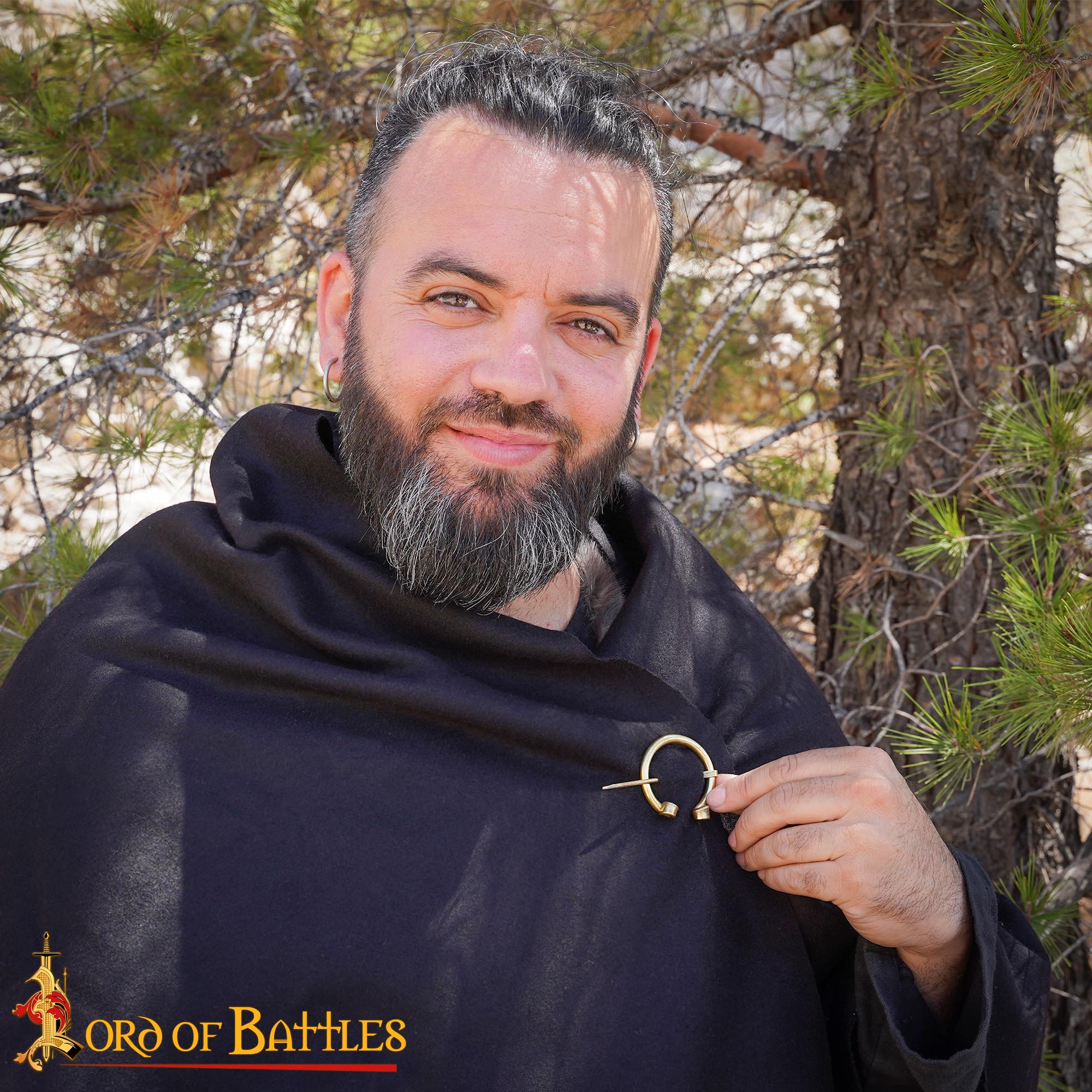 Viking Brass Penannular Brooch Cloak Pin-8805 1 Cloak Brooch