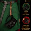 Viking drinking Horn Tankard with Leather Strap-300580 4 Viking Drinking Horn