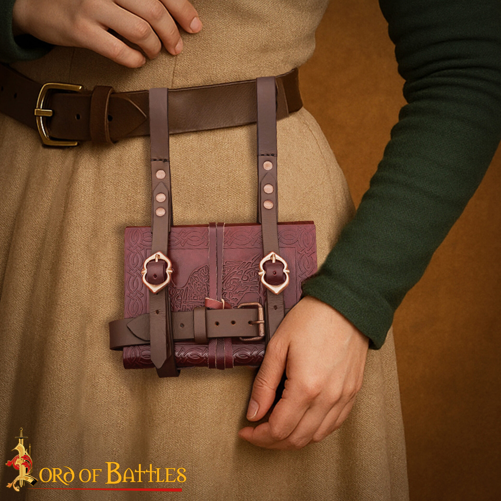 14th Century Solid Antique Bronze Buckle-8901BZ 6 Bronze Belt Buckle