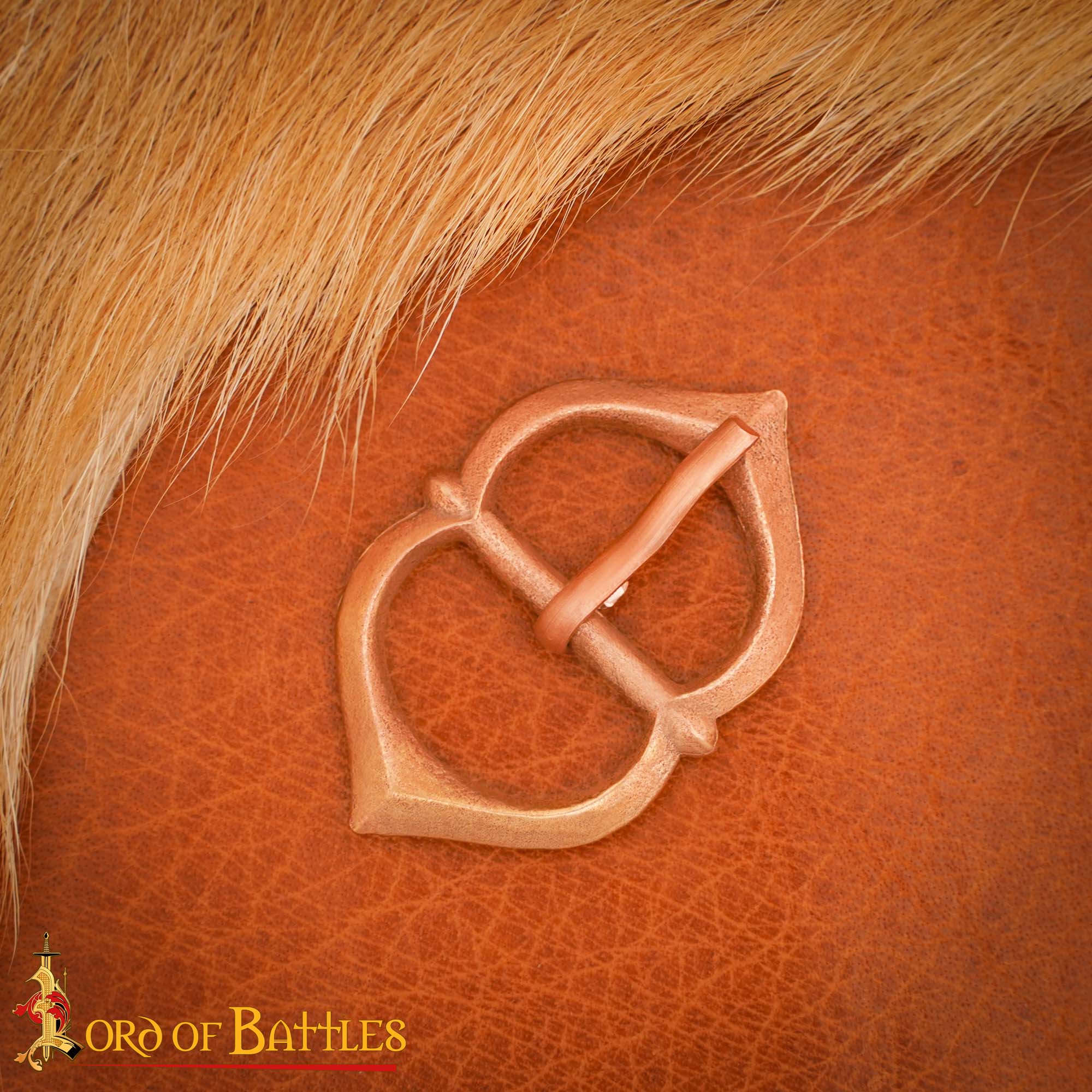 14th Century Solid Antique Bronze Buckle-8901BZ Bronze Belt Buckle