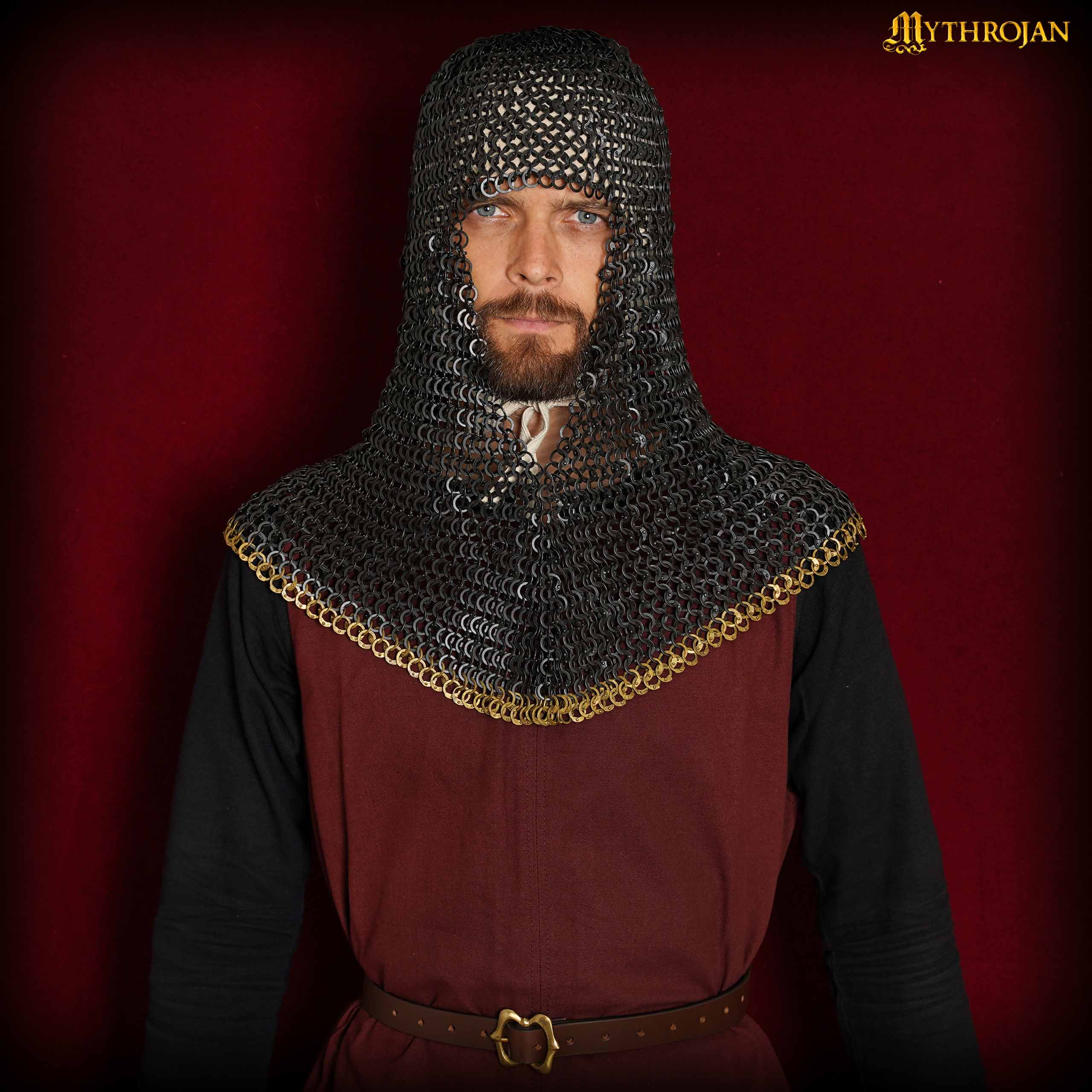 9mm 18g flat ring round rivet v face alt-300963 chainmail coif