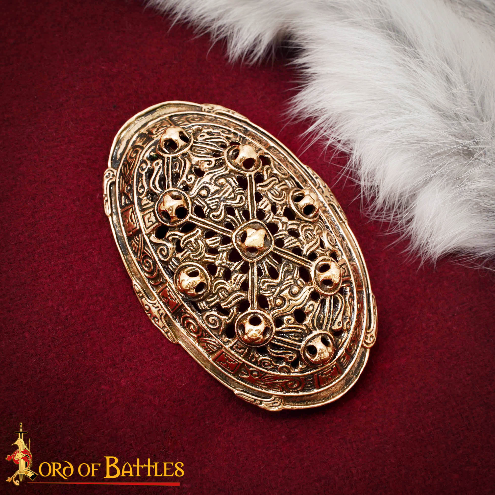 Viking Oval Brooch