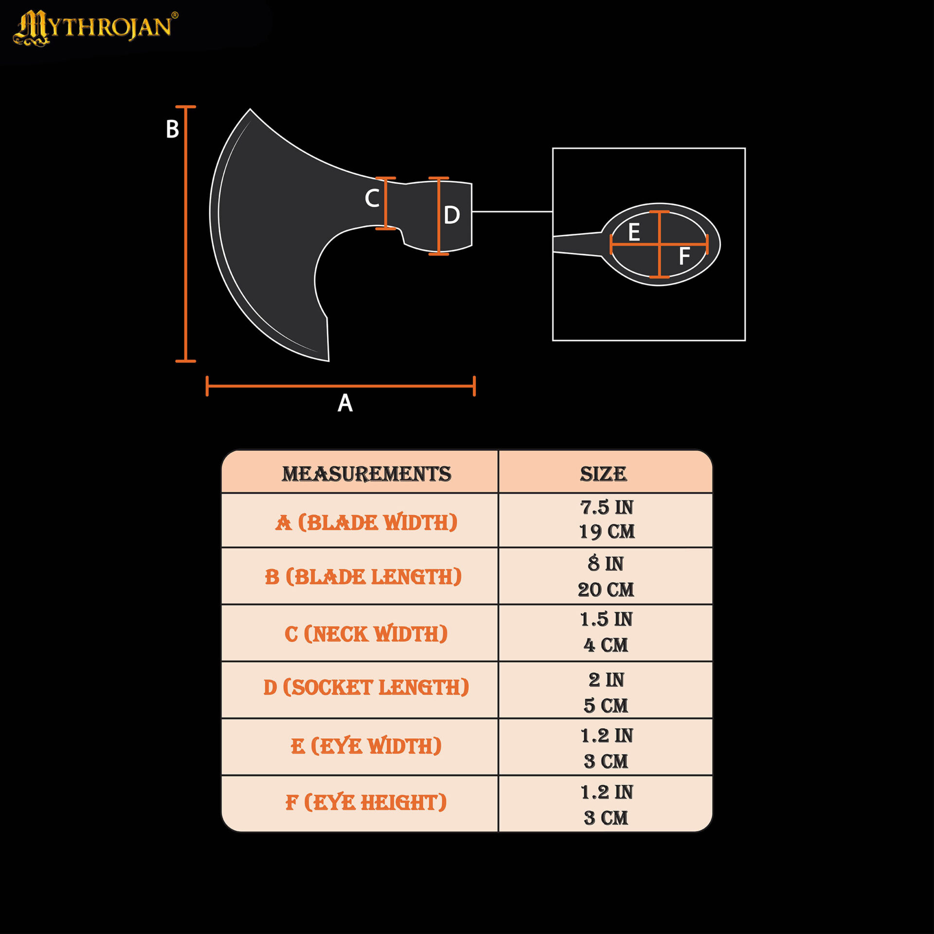 Print Viking axe head