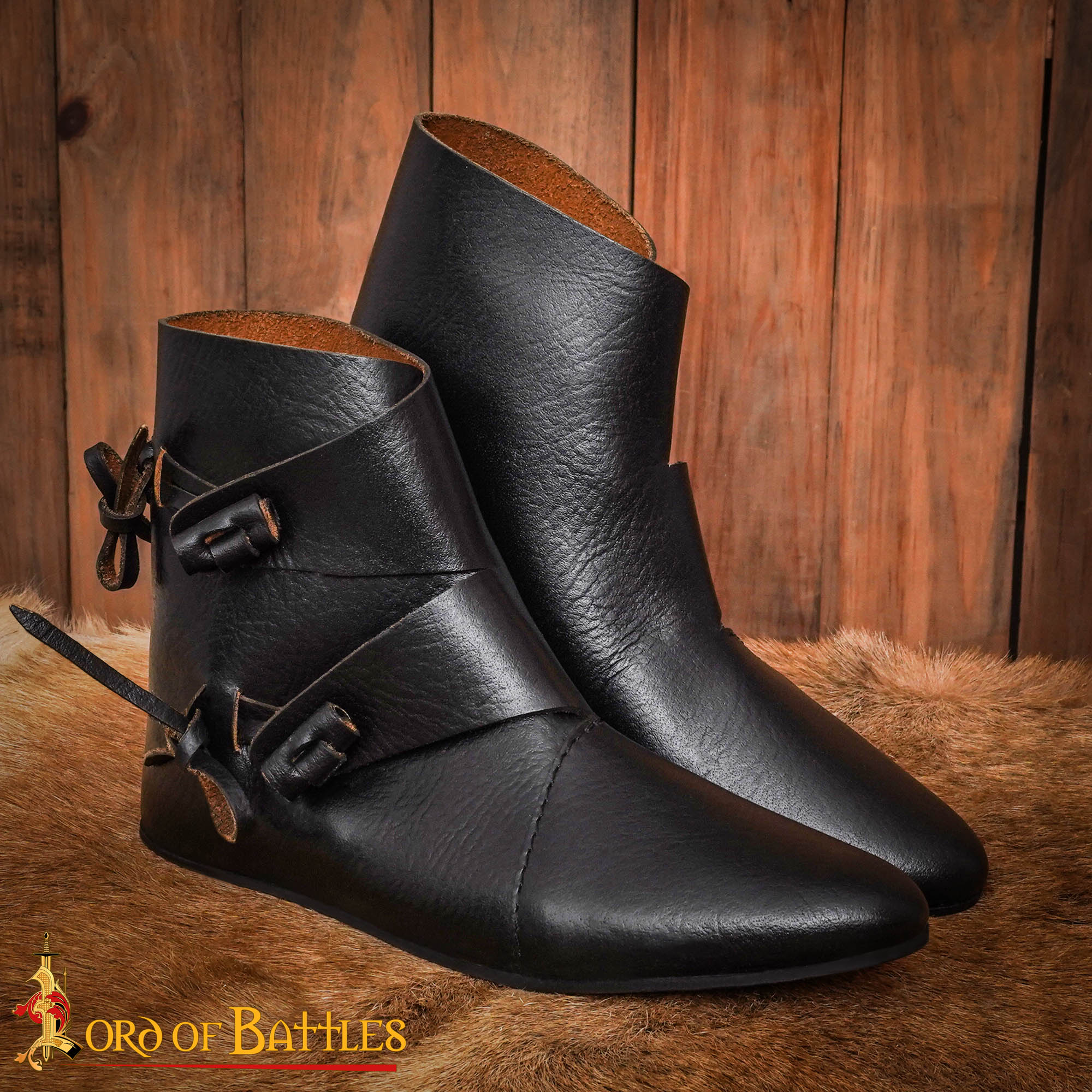 Early Medieval Viking Turn-Shoes-25244BK 6 Early Medieval Viking Turn-Shoes