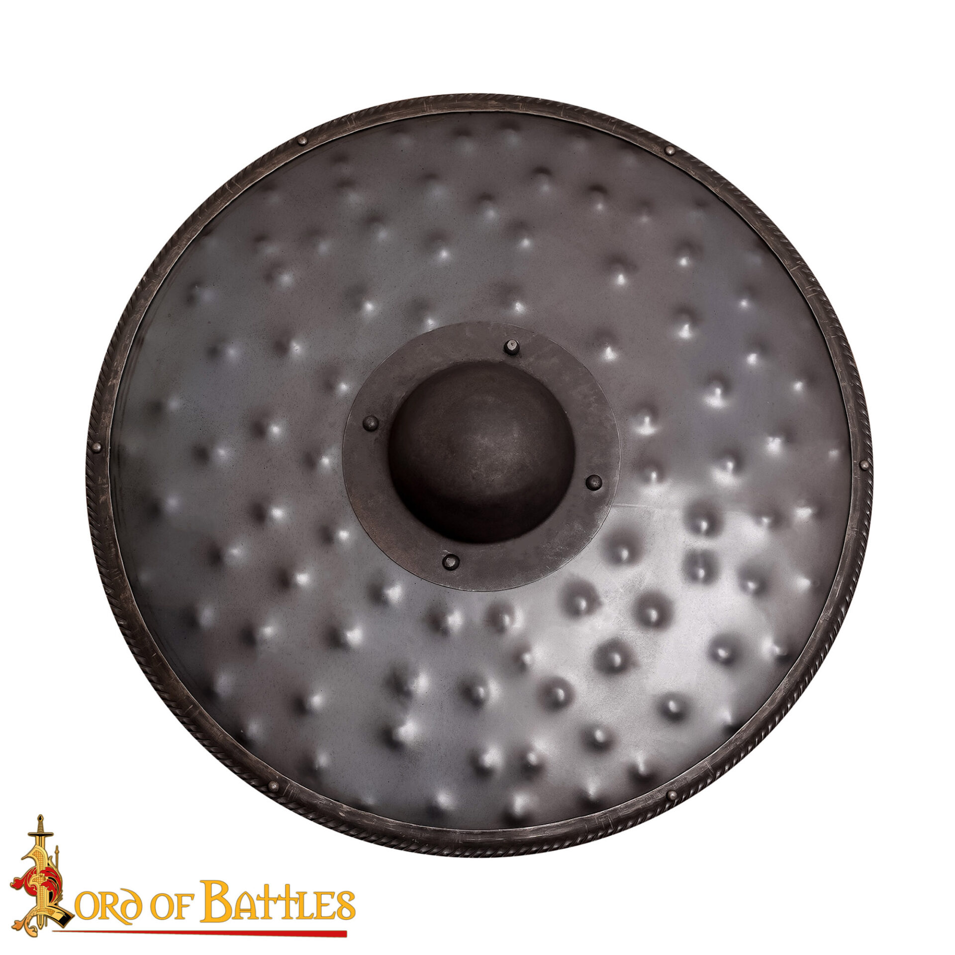 Handforged Hammered Shield Umbo-25175 3 Fantasy Barbarian Shield