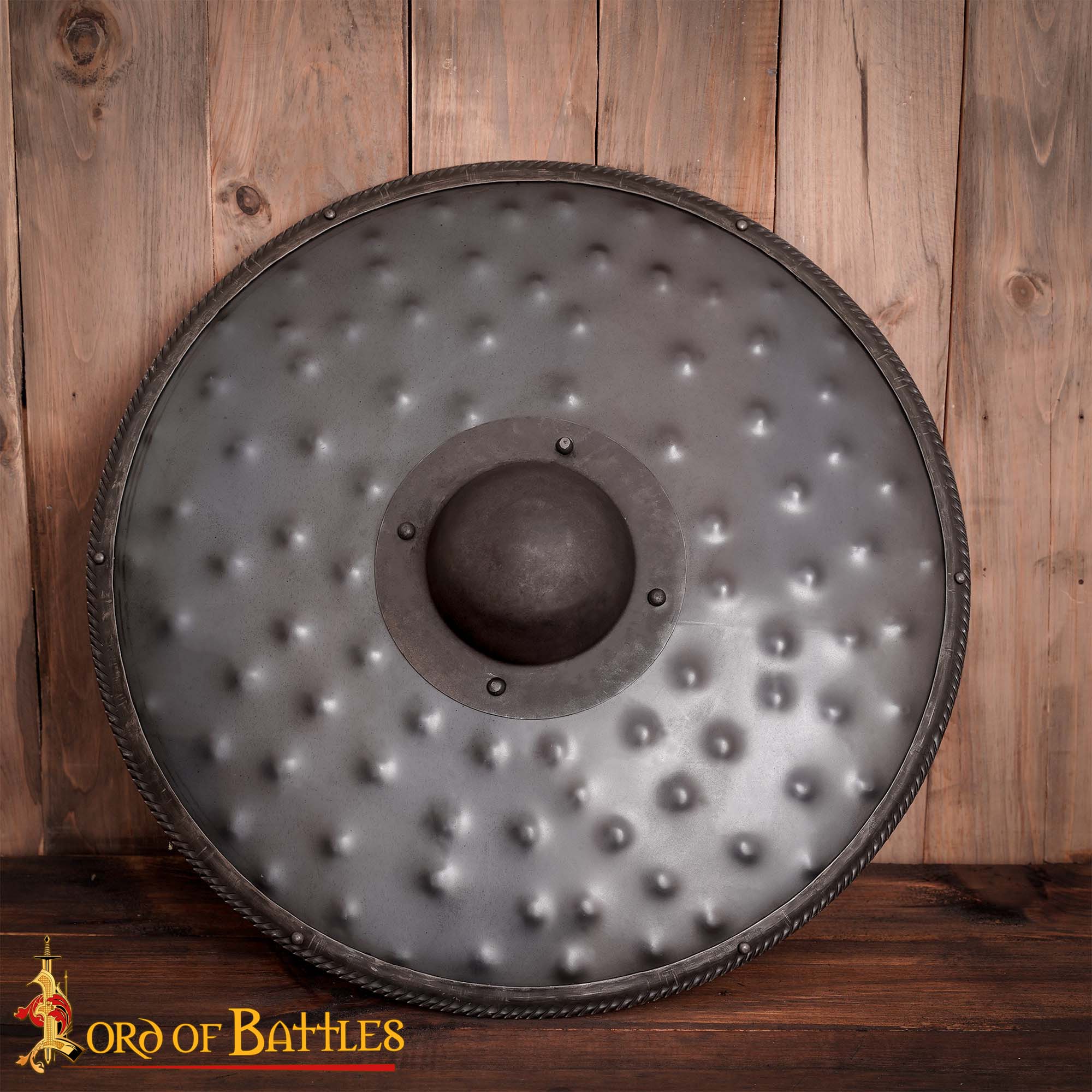 Handforged Hammered Shield Umbo-25175 Fantasy Barbarian Shield