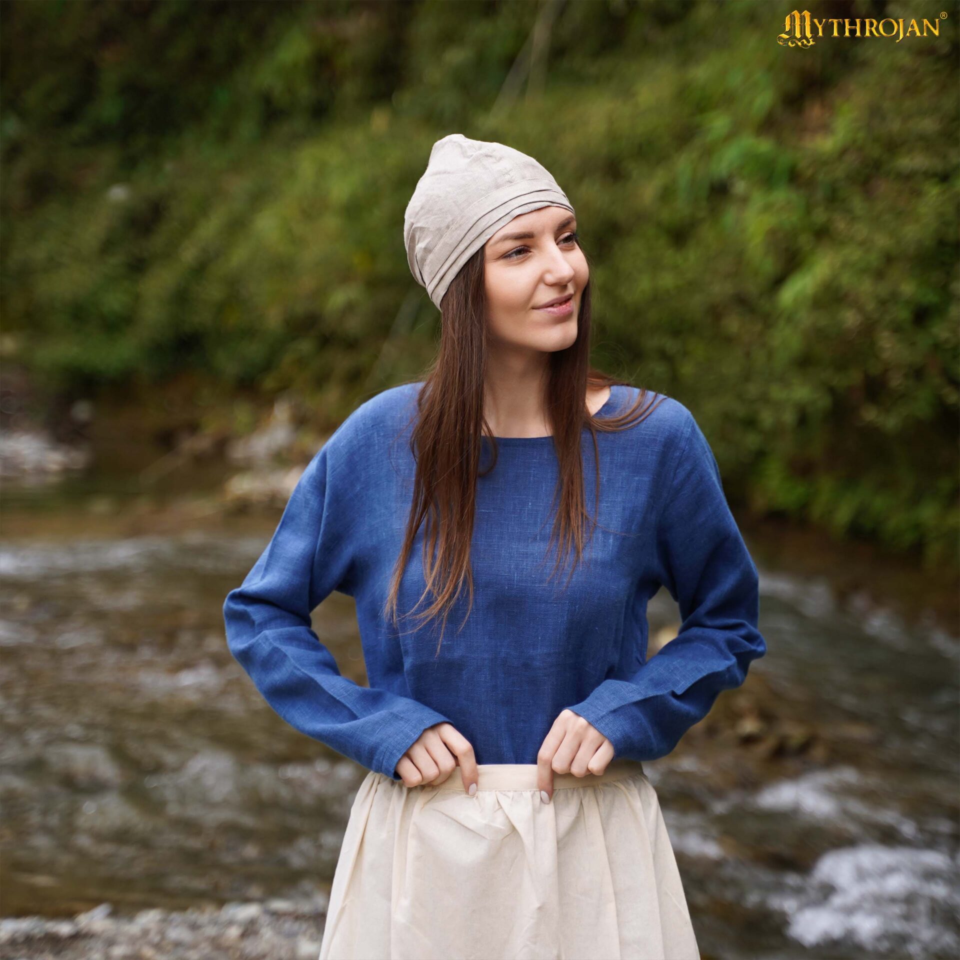 Ladies Linen Birgitta Cap - 301117LN 5 Birgitta