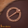 Medieval Bronze Ring Brooch Lost-Wax Cast-26591BZ Medieval Design Brooch