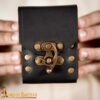Medieval leather pouch-25864BK Leather Belt Pouch