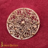 Round Disc Brooch
