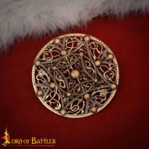 Round Disc Brooch