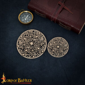 Round Disc Brooch