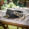 Viking Serpent Leather Belt with Brass Buckle & Chape Norse Knotwork Design-300882BK 4 Leather Belt