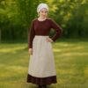medieval-cotton-apron-ecru-historical-kitchen-wear-300987E Medieval Apron