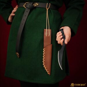 twisted railroad spike knife