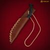 twisted Spike Knife with Sheath-300601 5 twisted railroad spike knife