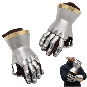 Medieval Gauntlets 16 Gauge Steel Knight Gloves