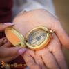 Brass Pocket Compass