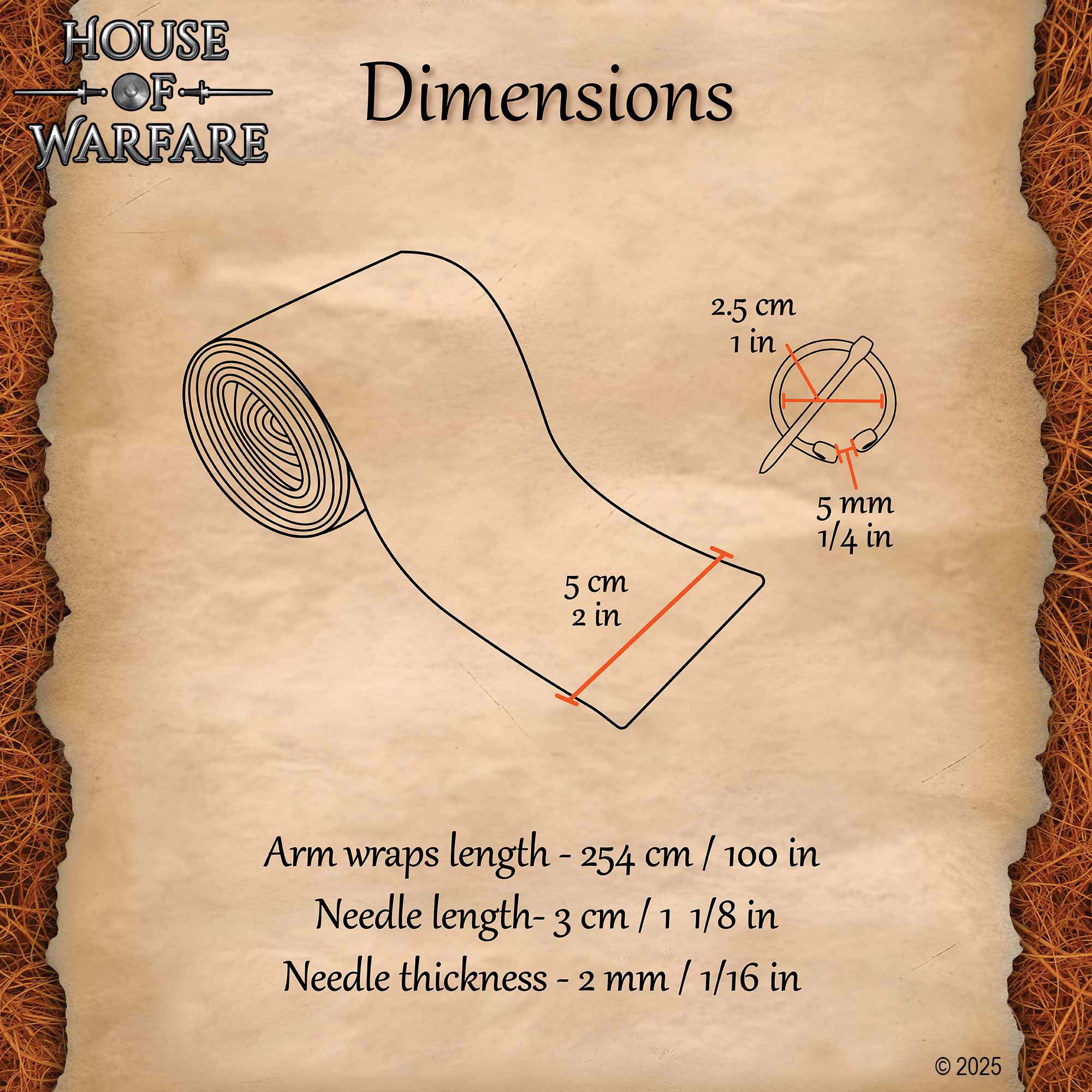 Handcrafted Canvas Leg Wraps Pair with Brass Pin-701715BK 2 Leg Wraps