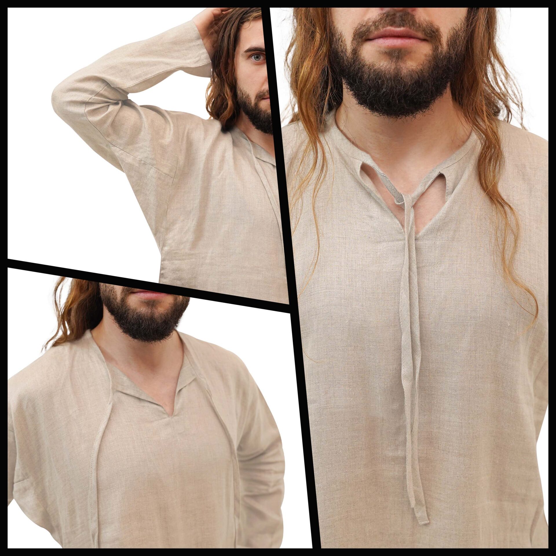 Medieval Linen Shirt Authentic A-Cut Undershirt - 3001114LCN 5 Medieval Linen Shirt