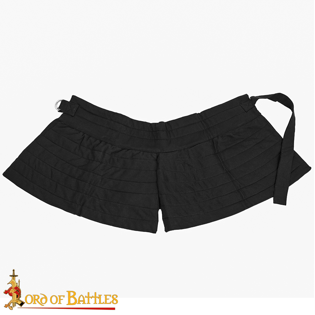 Medieval Padded Gambeson Skirt-7640BK 3 Padded Gambeson Skirt