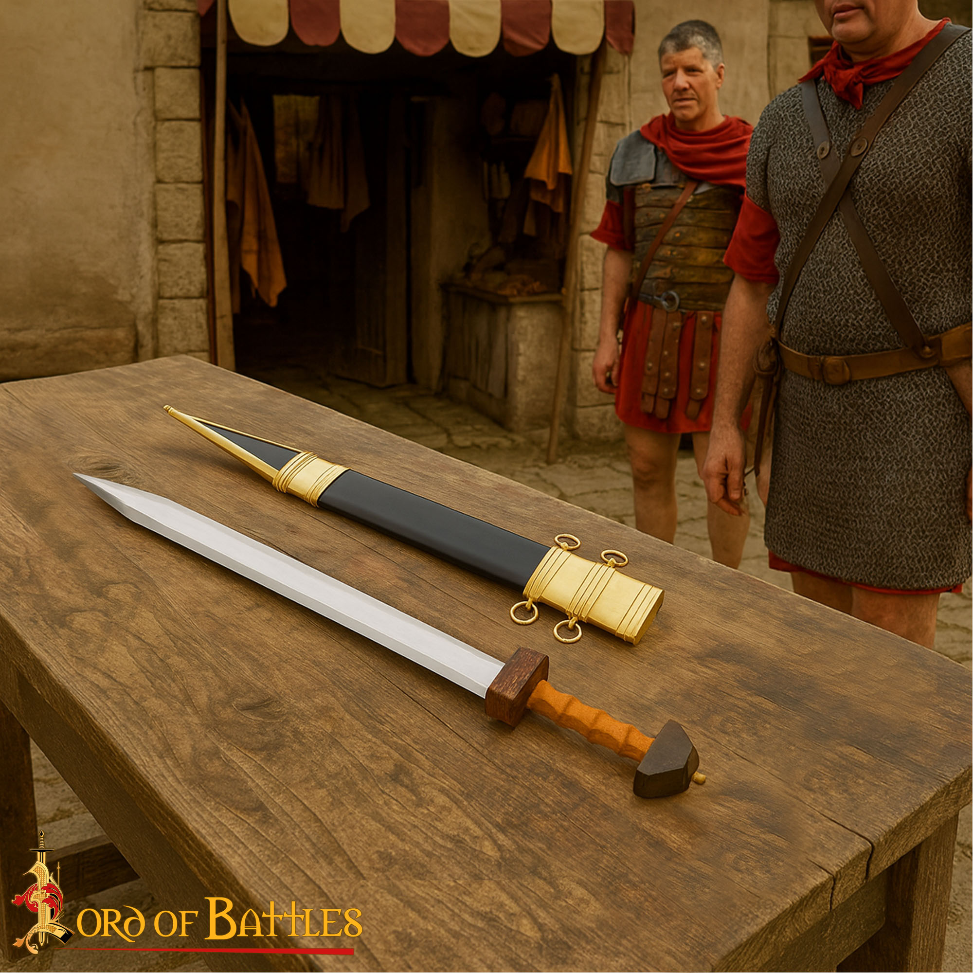 Roman Gladius with Scabbard – Legionary Short Sword-5521 5 Mainz Gladius