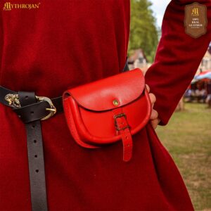 The Medieval Burglar Leather Belt Pouch Coin Essentials Bag for LARP SCA Renaissance Costume-300597 4 Leather Belt Pouch