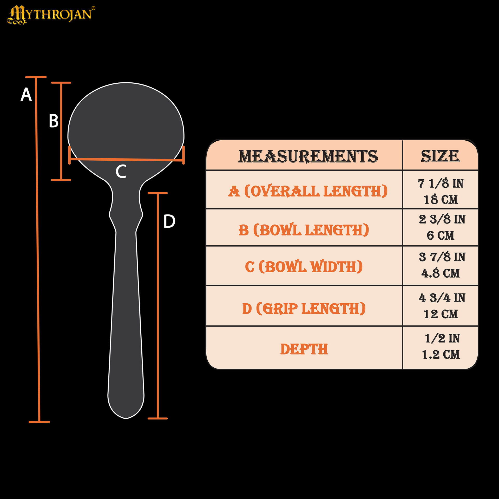 Set of 2 Ox Horn Spoons – 7″ Handcrafted Natural Horn Utensils for Viking & Medieval Dining Mythrojan Product