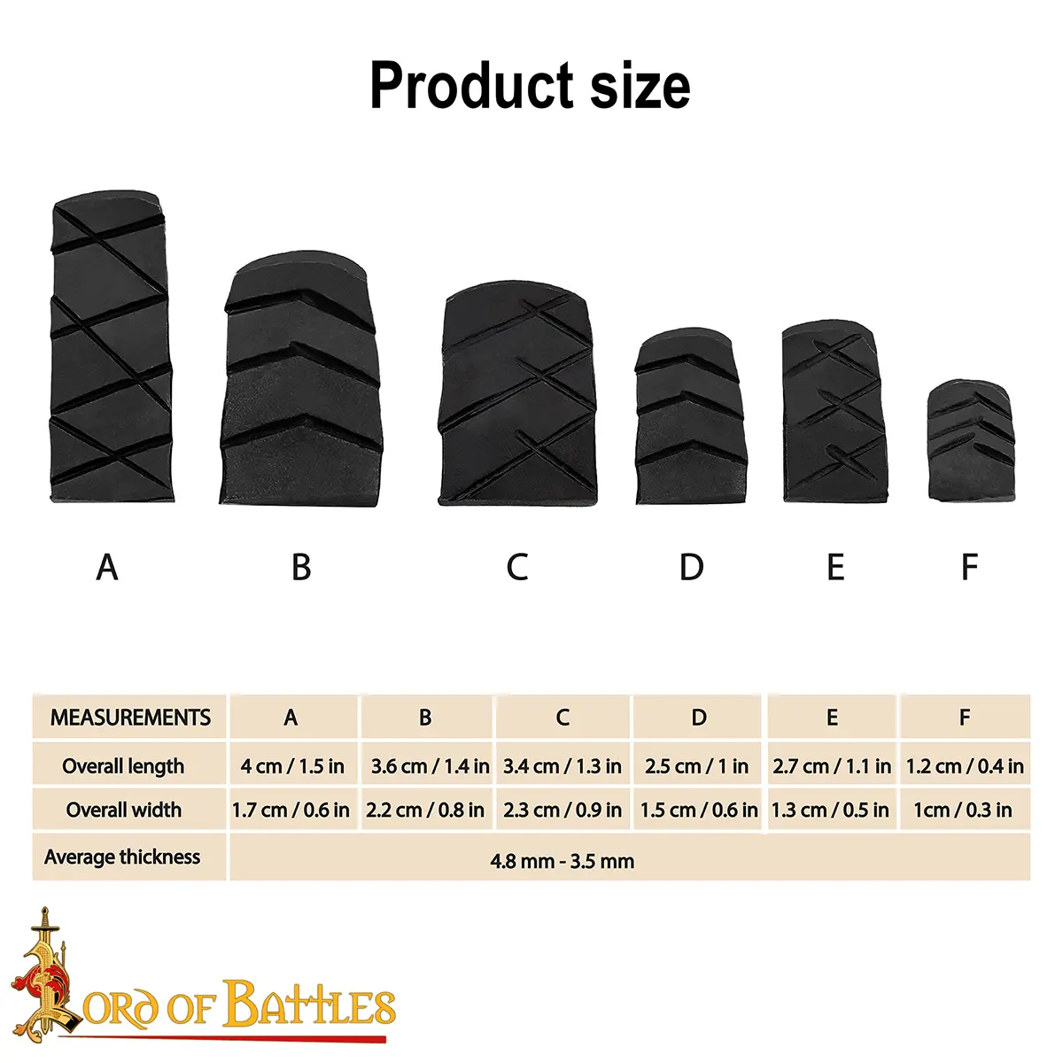 Hand Forged Iron Axe Wedge Set 6 Piece Textured Wedges for Axe Fitting Hand Forged Iron Axe Wedge Set 6 Piece Textured Wedges for Axe Fitting - Image 3