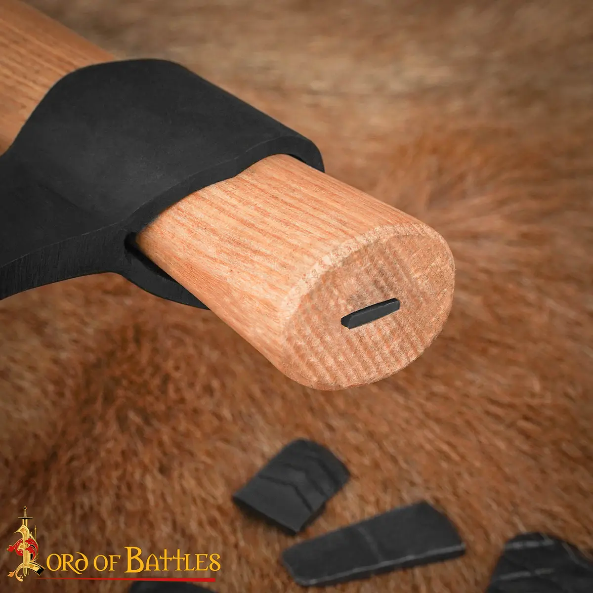 Hand Forged Iron Axe Wedge Set 6 Piece Textured Wedges for Axe Fitting Hand Forged Iron Axe Wedge Set 6 Piece Textured Wedges for Axe Fitting - Image 5