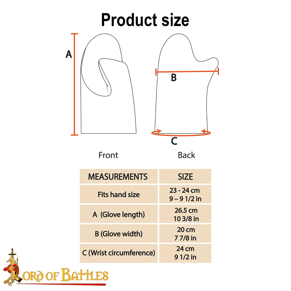 Chain Mail Gloves Riveted 9 mm 17 Gauge Chain Mail Gloves Riveted 9 mm 17 Gauge - Image 3