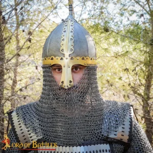 Gnezdovo Type II Viking-Rus Helmet with Butted Chainmail Camail (10th Century)