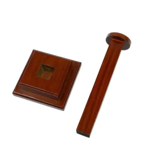 Wooden Helmet Stand for Medieval Helmets with or without Aventail