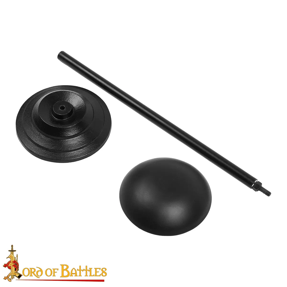 Iron Helmet Stand – 17 inch Black Finish | Heavy-Duty Display for Medieval, Viking and Fantasy Helmets Iron Helmet Stand – 17 inch Black Finish | Heavy-Duty Display for Medieval, Viking and Fantasy Helmets - Image 4