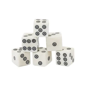 Roman Bone Dice - Tesserae Dice with Spiral Pips