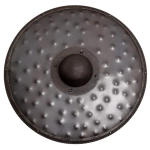 Hand Forged Fantasy Barbarian Rustic Shield,16 Gauge Steel for LARP & Display