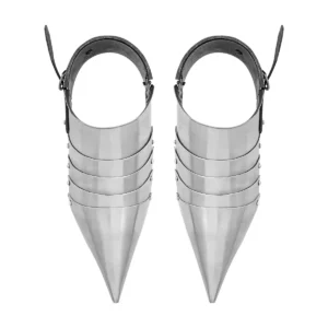 Medieval Gothic Sabatons,18 Gauge Steel Foot Armor, Articulated Sollerets
