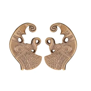 Odins Raven Brass Mounts Huginn & Muninn