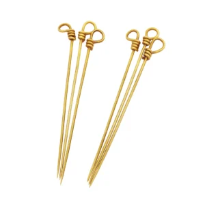 Medieval Brass Sewing Pin Set – 6 Handcrafted Pins for Historical Use