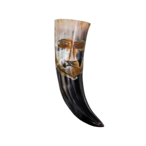 The Tribal Face 500 - 600 ML Genuine Drinking Horn