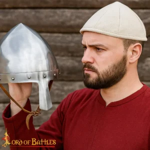 Medieval Padded Arming Cap, Recycled Multi-Fibre Wadding for LARP & HEMA