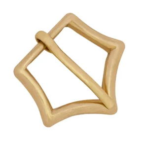 Solid Brass Pentagon Crown Buckle