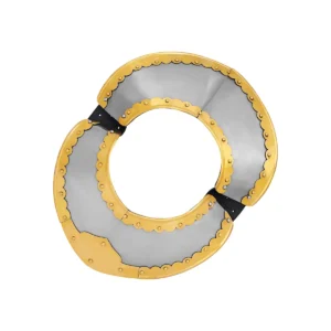 Hussar Gorget Plate Armour With Brass Fitting 16 gauge