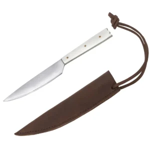 Stainless steel Viking knife with Bone handle