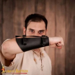 leather arm bracers