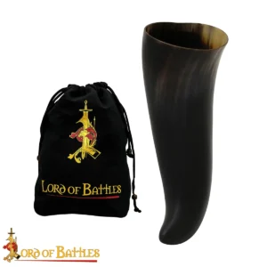Viking Drinking Horn – Polished Ox Horn for Mead, Ale, Beer