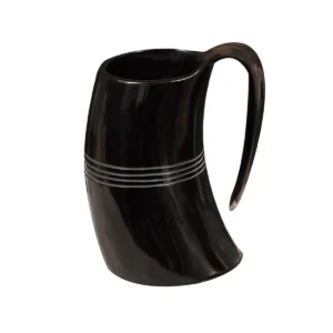 Medieval Viking Horn Tankard Beer Mug Handcrafted Genuine Ox Horn