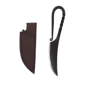 Viking Sax Knife with Leather Sheath